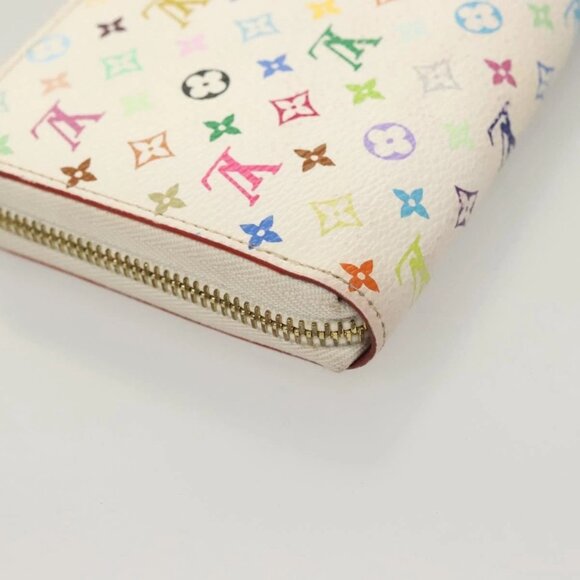 LOUIS VUITTON Monogram Multicolor Zippy Wallet White M60241 LV Auth ki5819 - Picture 4 of 16